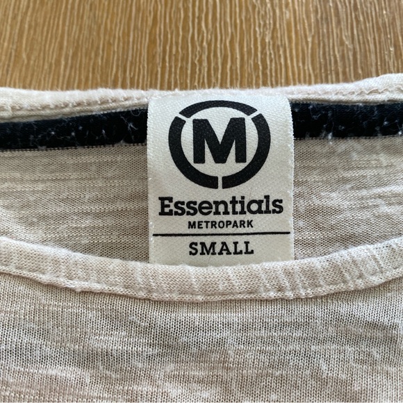 y2k Metropark 2000s striped grunge off the shoulder top  - sz small - Picture 5 of 9